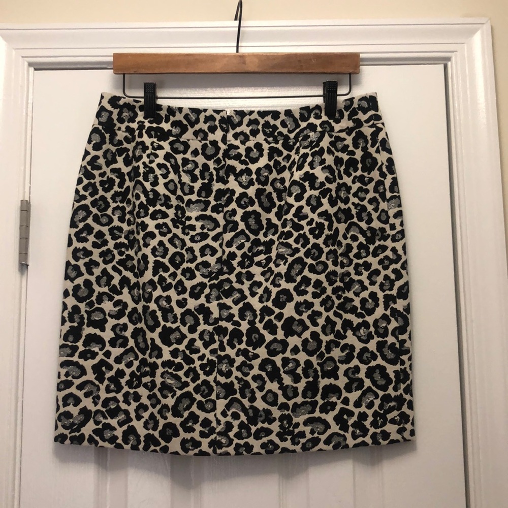 Black and White Leopard/ Cheetah Miniskirt